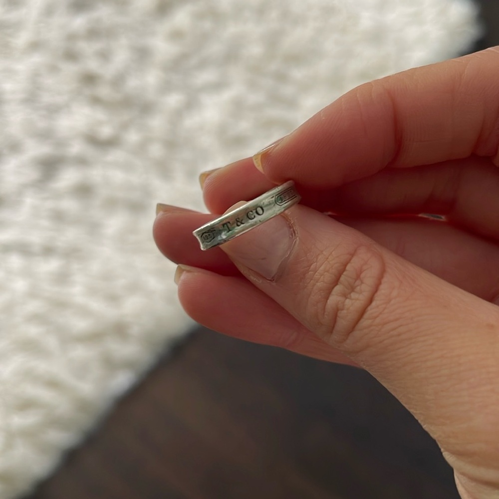 Tiffany & co silver 925 pinky ring size 6-6.5